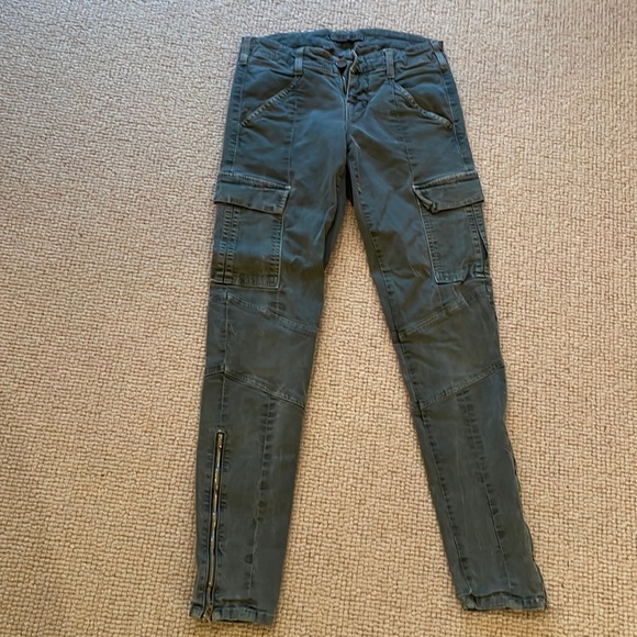 J Brand women’s size 24 green cargo pants - Picture 1 of 6